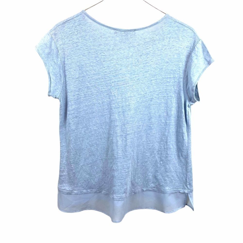 Sanctuary} Split Neck Layered Look Blue - Picture 7 of 7